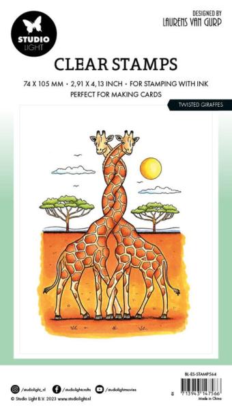 Studio Light - Stempelset "Twisted Giraffes" Clear Stamps Design by Laurens van Gurp