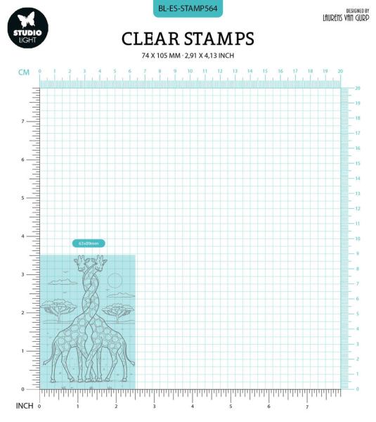 Studio Light - Stempelset "Twisted Giraffes" Clear Stamps Design by Laurens van Gurp