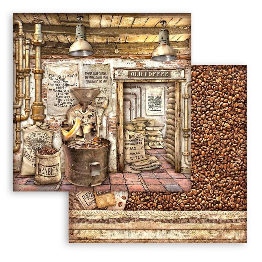 Stamperia - Designpapier "Coffee and Chocolate" Paper Pack 12x12 Inch - 10 Bogen