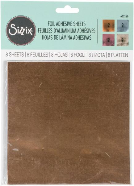 Sizzix "Adhesive Foil" 6x6 Inch - 8 Sheets