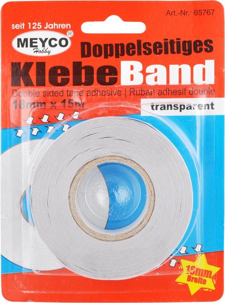 Doppelseitiges Klebeband, 18mm x 15m