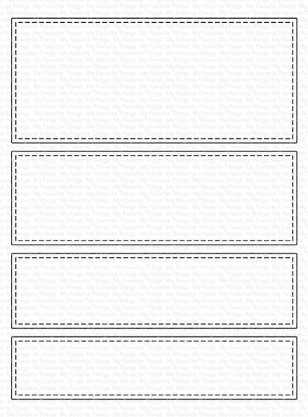 My Favorite Things - Stanzschablone "Horizontal Stitched Strips" Die-namics