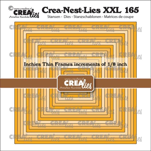 Crealies - Stanzschablone "Inchies Squares Thin Frames" Crea-Nest-Lies XXL Dies