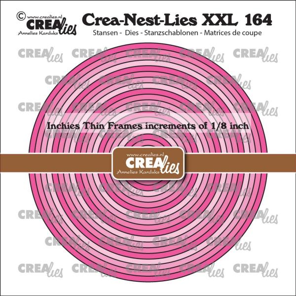 Crealies - Stanzschablone "Inchies Circles Thin Frames" Crea-Nest-Lies XXL Dies