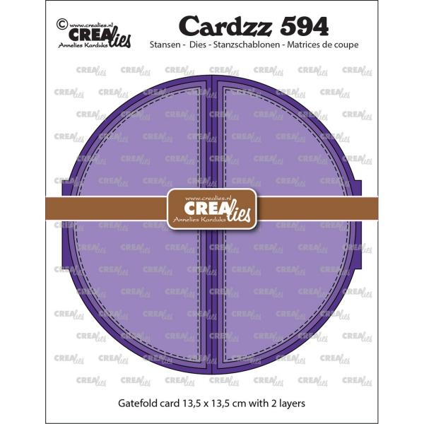 Crealies - Stanzschablone "Gatefold Circle Card" Cardzz Dies