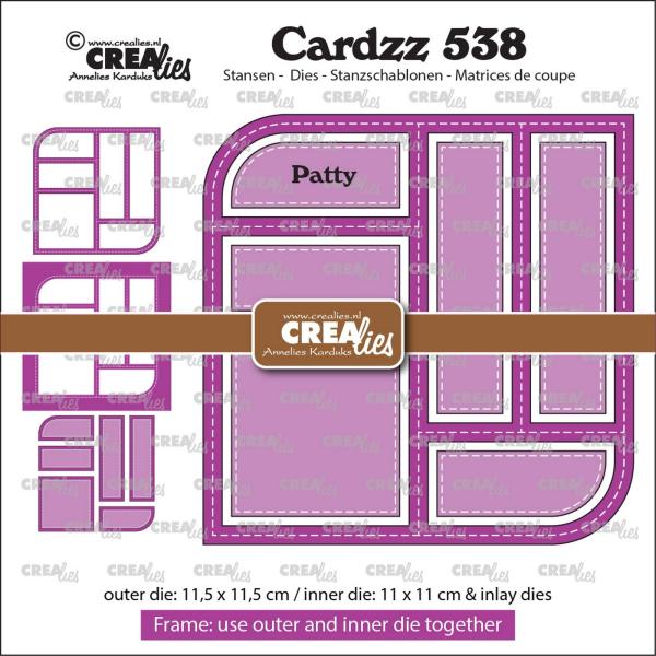 Crealies - Stanzschablone "Frame & Inlay Patty" Cardzz Dies