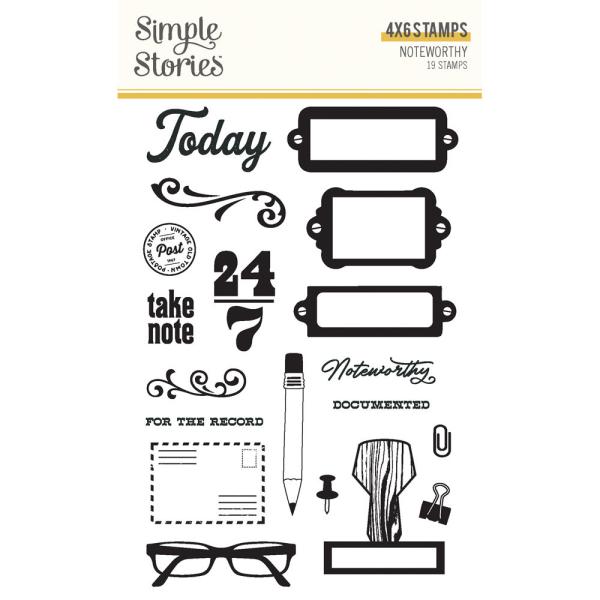 Simple Stories - Stempelset "Noteworthy" Clear Stamps 