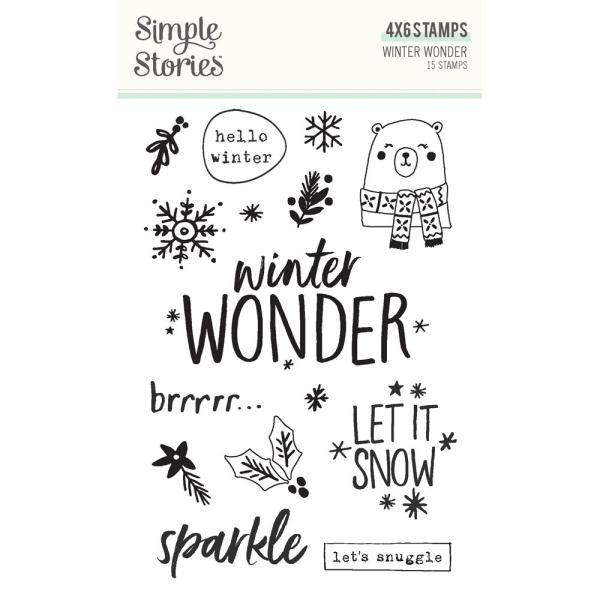 Simple Stories - Stempelset "Winter Wonder" Clear Stamps 