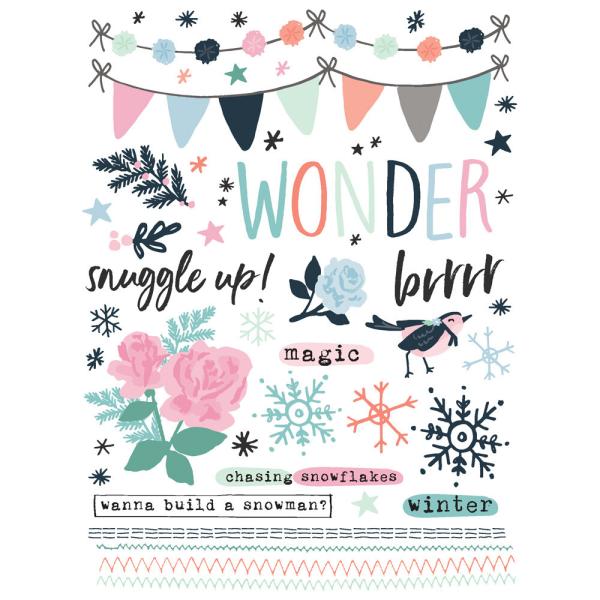 Simple Stories - Transfer Sticker "Winter Wonder" Rub Ons