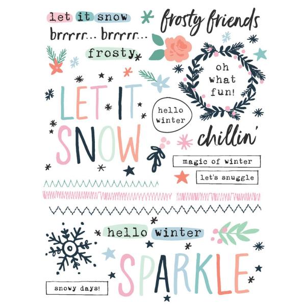 Simple Stories - Transfer Sticker "Winter Wonder" Rub Ons