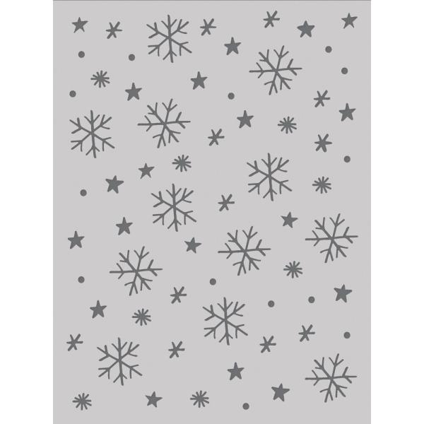 Simple Stories - Schablone 6x8 Inch "Snow Flurries" Stencil