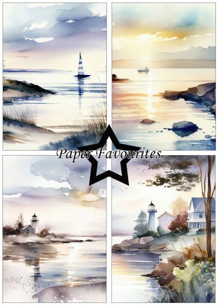 Paper Favourites - Designpapier "Coastal" Paper Pack A5 - 24 Bogen