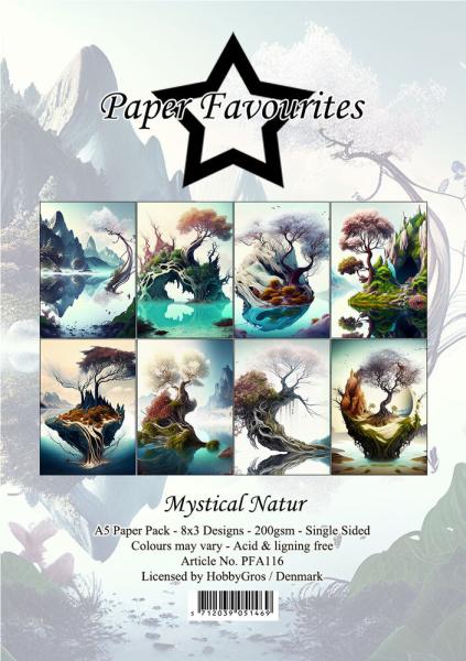 Paper Favourites - Designpapier "Mystical Natur" Paper Pack A5 - 24 Bogen