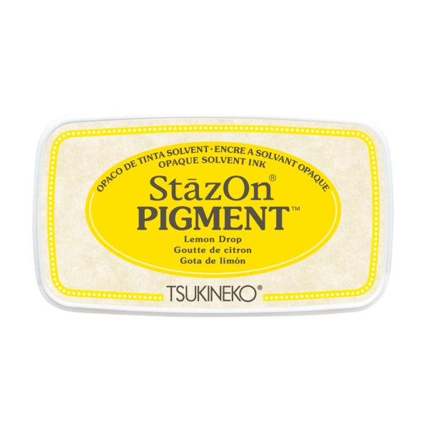 Tsukineko - StazOn Pigment Ink Pad "Lemon drop" Permanet Stempelkissen