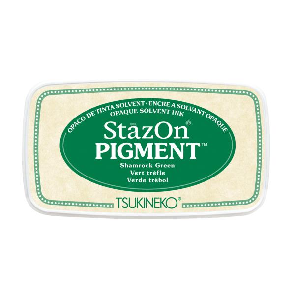 Tsukineko - StazOn Pigment Ink Pad "Shamrock green" Permanet Stempelkissen