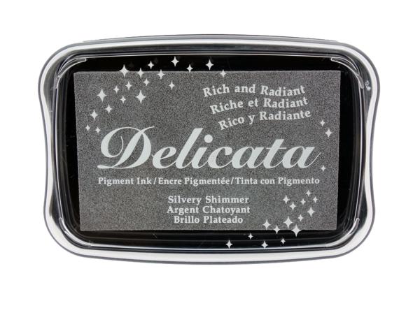 Tsukineko - Delicata Ink Pad "Silvery Shimmer" Metallic Stempelkissen