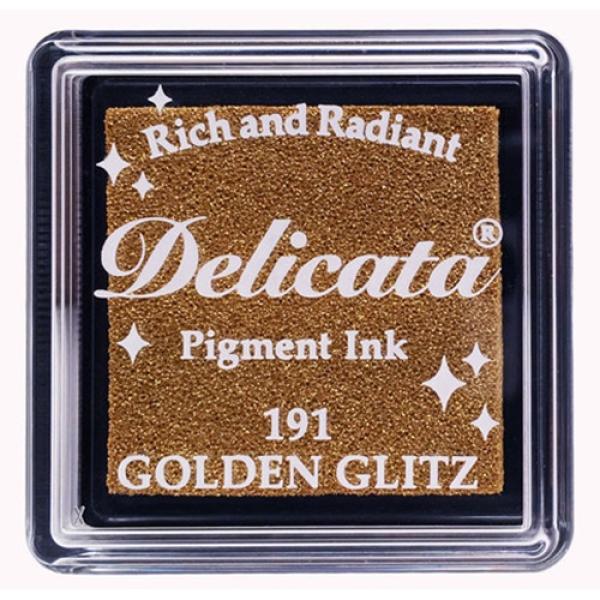 Tsukineko - Delicata Small Ink Pad "Golden Glitz" Metallic Stempelkissen