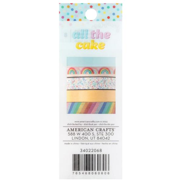 American Crafts - Decorative Tape "All The Cake" Washi Tape