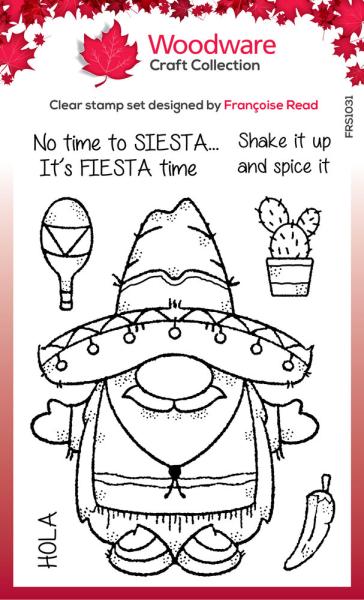 Woodware - Stempelset "Fiesta Time" Clear Stamps Design by Francoise Read