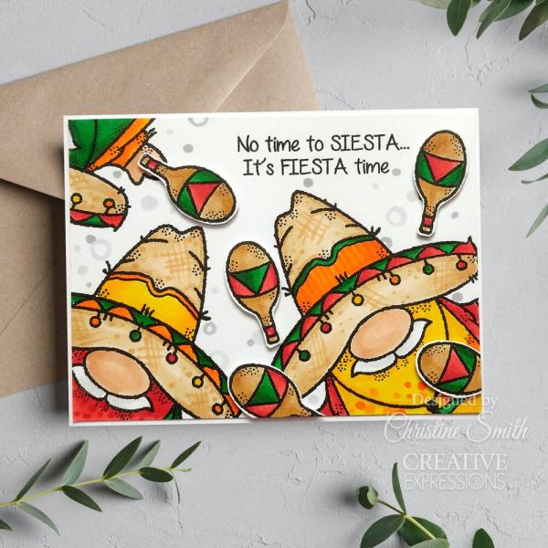 Woodware - Stempelset "Fiesta Time" Clear Stamps Design by Francoise Read