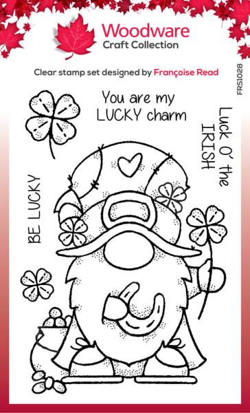 Woodware - Stempelset "Lucky Gnome" Clear Stamps Design by Francoise Read