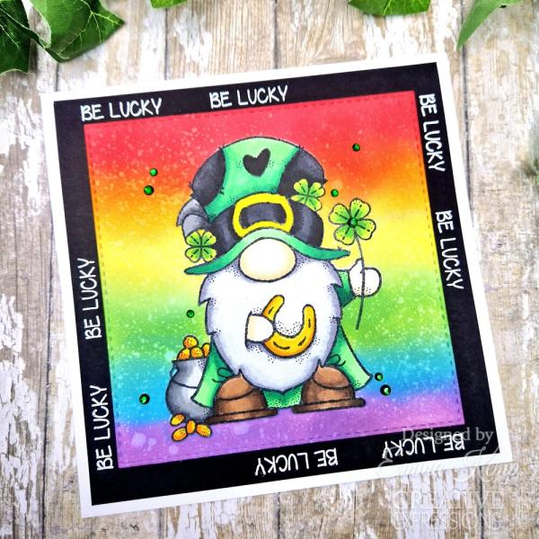 Woodware - Stempelset "Lucky Gnome" Clear Stamps Design by Francoise Read