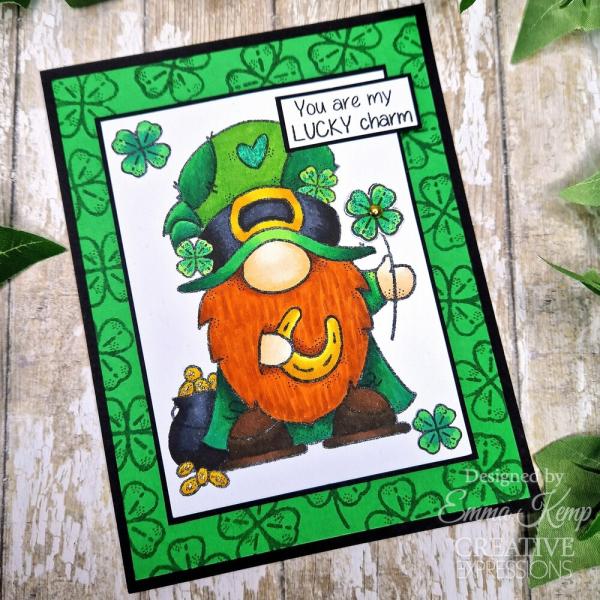 Woodware - Stempelset "Lucky Gnome" Clear Stamps Design by Francoise Read