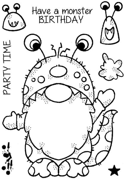 Woodware - Stempelset "Monster Gnome" Clear Stamps Design by Francoise Read