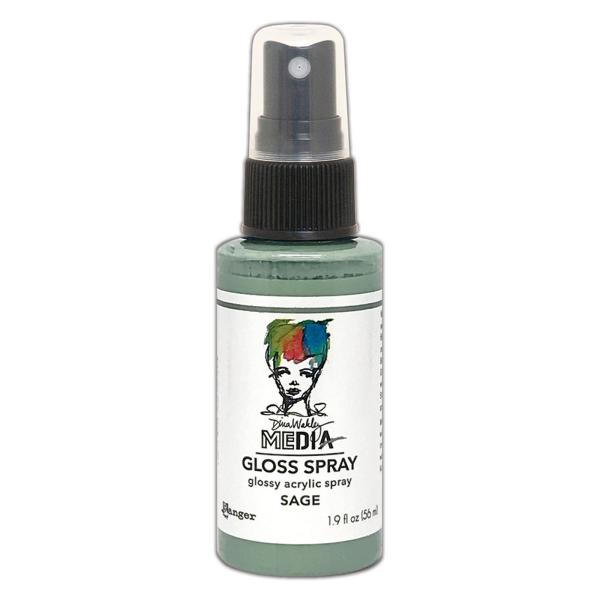 Ranger - Acrylfarbe "Sage" Media Gloss Spray 56ml by Dina Wakley