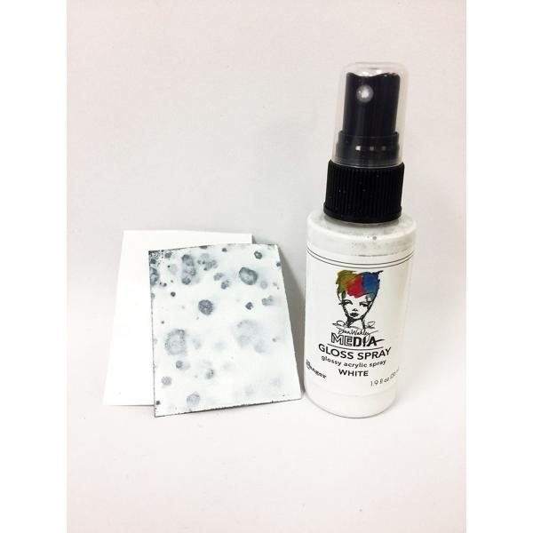 Ranger - Acrylfarbe "White" Media Gloss Spray 56ml by Dina Wakley