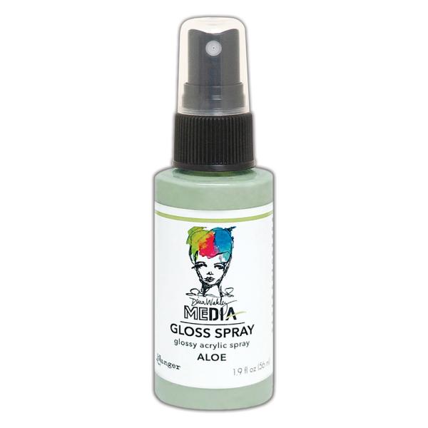 Ranger - Acrylfarbe "aloe" Media Gloss Spray 56ml by Dina Wakley