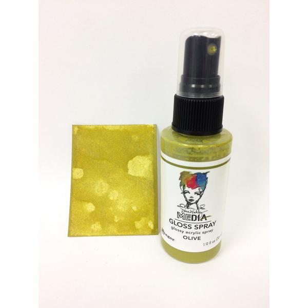 Ranger - Acrylfarbe "Olive" Media Gloss Spray 56ml by Dina Wakley