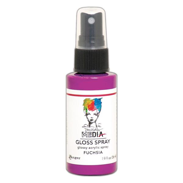 Ranger - Acrylfarbe "Fuchsia" Media Gloss Spray 56ml by Dina Wakley