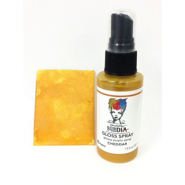 Ranger - Acrylfarbe "Cheddar" Media Gloss Spray 56ml by Dina Wakley