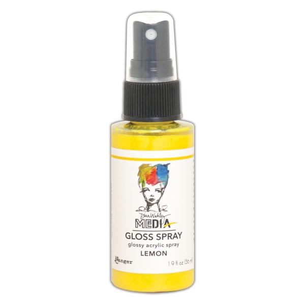 Ranger - Acrylfarbe "Lemon" Media Gloss Spray 56ml by Dina Wakley