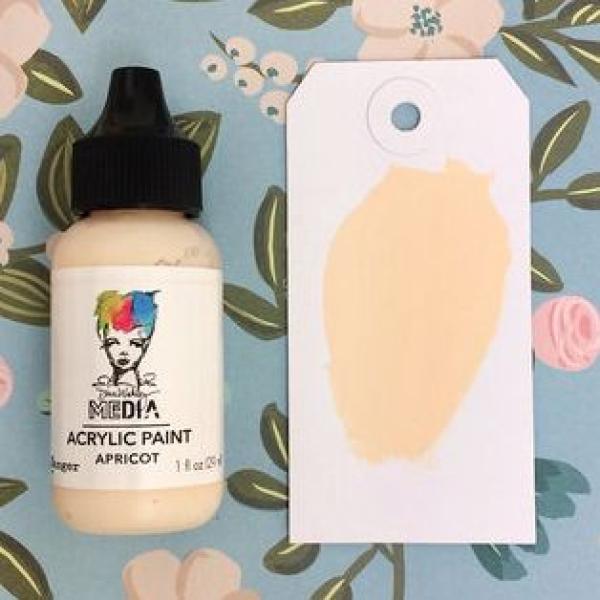 Ranger - Acrylfarbe "Apricot" Media Acrylic Paint 29ml by Dina Wakley