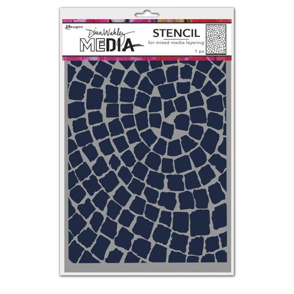 Ranger - Schablone by Dina Wakley "Mosaic circle" Media Stencil