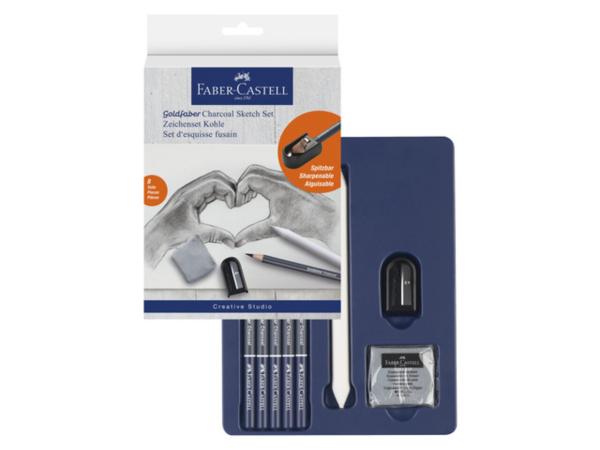 Faber Castell - Kohlestifte "Goldfaber Charcoal Sketch Set" 5 Stifte