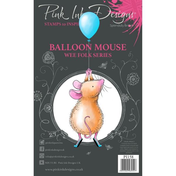 Pink Ink Designs - Stempelset "Ballon Mouse" Clear Stamps