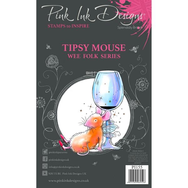 Pink Ink Designs - Stempelset "Tipsy Mouse" Clear Stamps