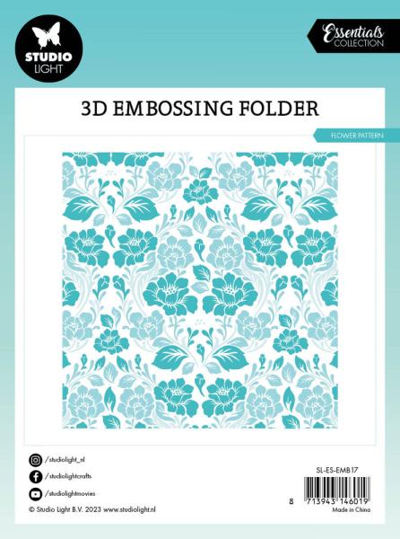 Studio Light - Prägefolder "Flower Pattern" 3D Embossingfolder