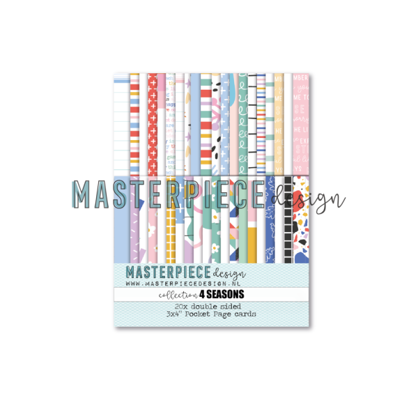 Masterpiece Design - Pocket Karten "4 Seasons" Page Cards 3x4 Inch - 20 Stück