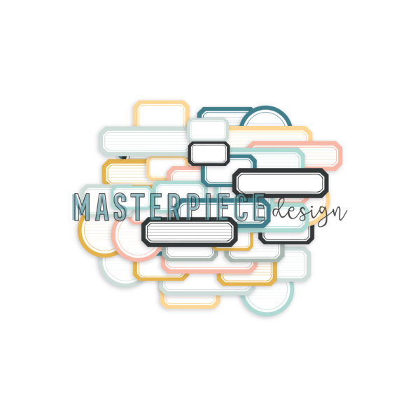 Masterpiece Design - Stanzteile "Baby Boy" Die Cuts Label Mix