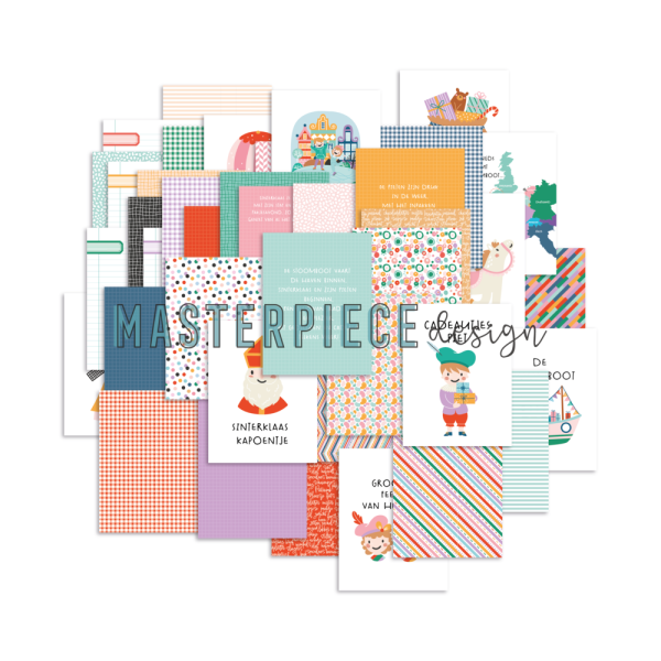 Masterpiece Design - Pocket Karten "Sinterklaas" Page Cards 3x4 Inch - 20 Stück