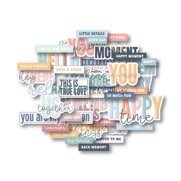 Masterpiece Design - Stanzteile "Special Things" Die Cuts Text