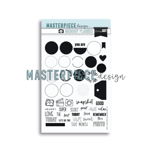 Masterpiece Design - Stempelset "Snapshot Labels" Memory Planner Clear Stamps