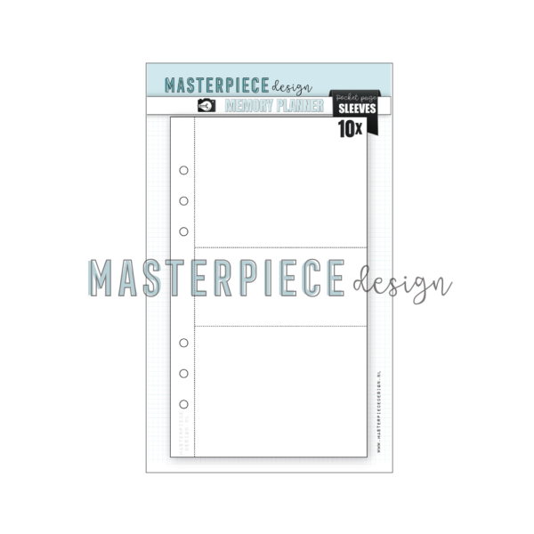 Masterpiece Design - Hüllen 4x8 Inch "Design C" Memory Planner Pocket Page Sleeves 