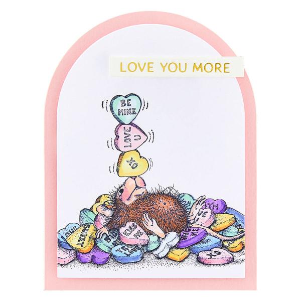 Spellbinders - Gummistempel Set "Candy Hearts" Cling Stamp