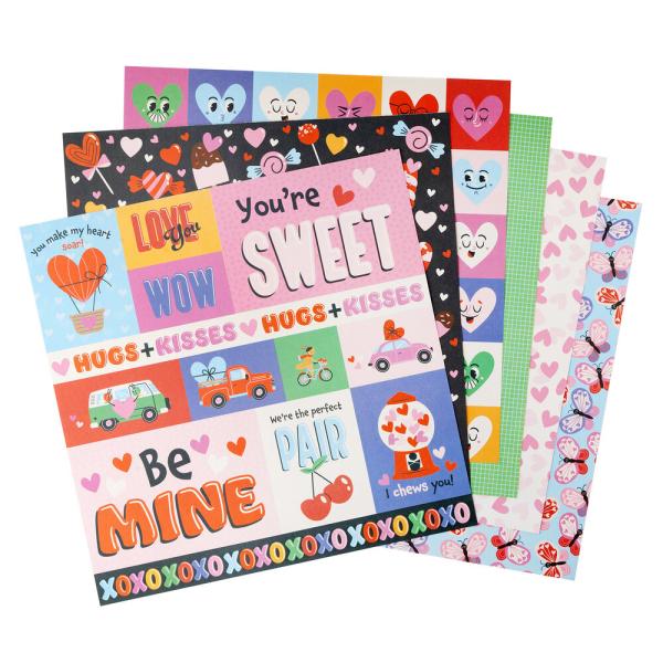 American Crafts - Designpapier "Cutie Pie" Paper Pack 12x12 Inch - 24 Bogen