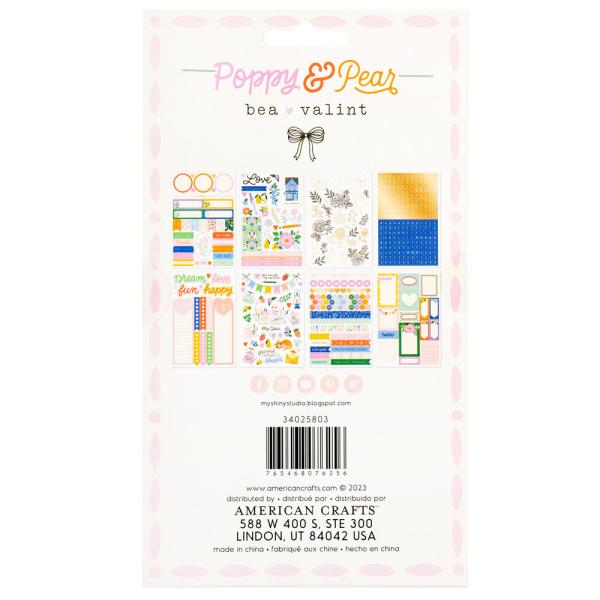 American Crafts - Aufkleber "Poppy and Pear" Sticker Book